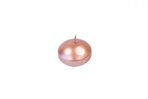 bougie flottante rose gold