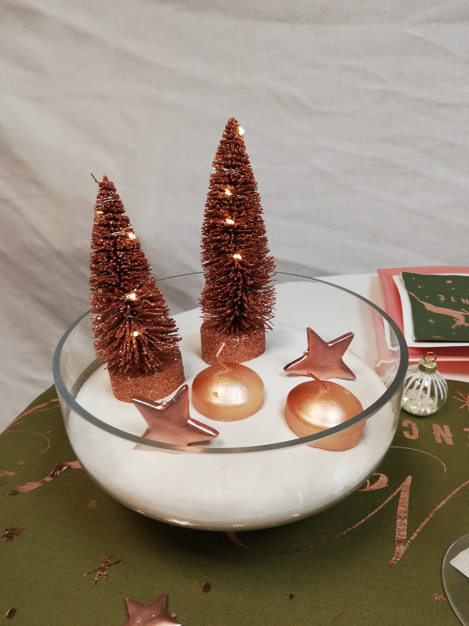 Sapin lumineux 12cm Rose – Image 2