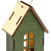 Maison en bois lumineuse kaki