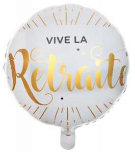ballon alu vive la retraite