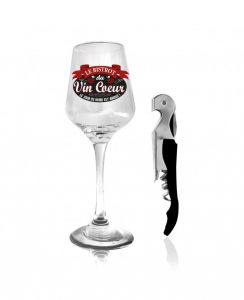 Verre à vin + Limonadier "Vin Coeur"