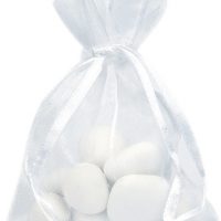 Sachet organdi blanc