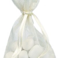 Sachet organdi ivoire