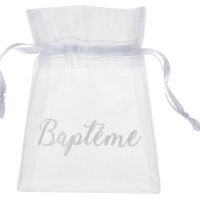 Sachet Baptême blanc