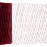 Tulle 10cm x 20m bordeaux