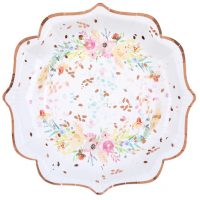 assiettes fleuri