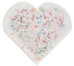 serviette coeur