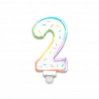 bougie chiffre 2