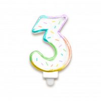 bougie chiffre 3