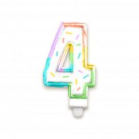 bougie chiffre 4