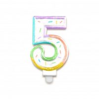 bougie chiffre 5