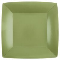 Assiette Rainbow 23x23 cm Olive