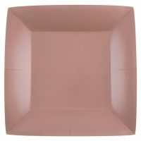 Assiette Rainbow 23x23 cm Rose gold