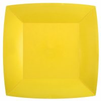 Assiette Rainbow 23x23 cm Jaune