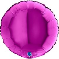 Ballon alu rond 18" violet