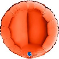 Ballon alu rond 18" orange