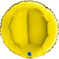 Ballon alu rond 18" jaune