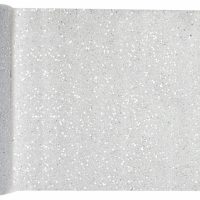 Chemin de table tulle argenté
