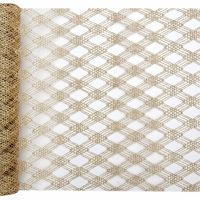 Chemin de table lurex or