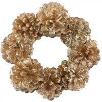 Couronne Pomme de pin doré
