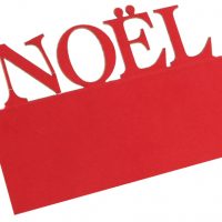 Marque place Noël rouge