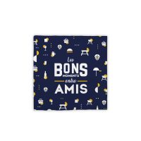 12 SERVIETTES "MOMENTS...AMIS"