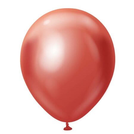 Ballon Chrome rouge x 10