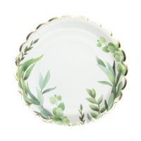 Assiettes Festonnées Eucalyptus