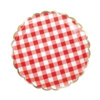 Assiettes Festonnées Vichy