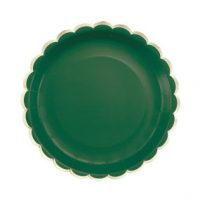 Assiettes Festonnées vert