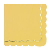 Serviettes Festonnées Jaune