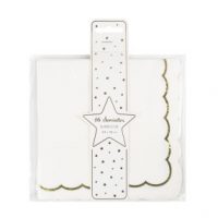 Serviettes Festonnées Blanc