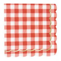 Serviettes Festonnées Vichy