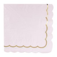 Serviettes Festonnées Rose