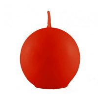Bougie boule rouge 6cm