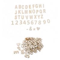 Lettres en bois adhésives