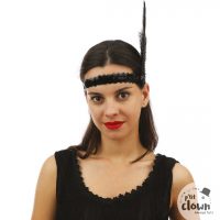 Bandeau charleston noir