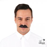 Moustache gentleman noir