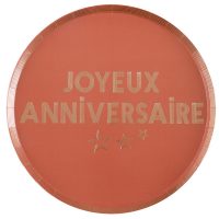 Assiettes "Star d'un jour" terracotta