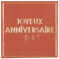 Serviettes "Star d'un jour" terracotta