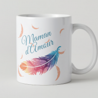 Mug plume Maman d'amour