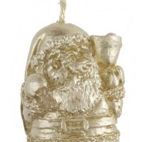 Bougie Père Noël doré